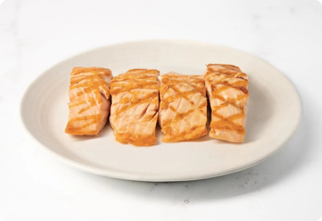 Salmón grillado